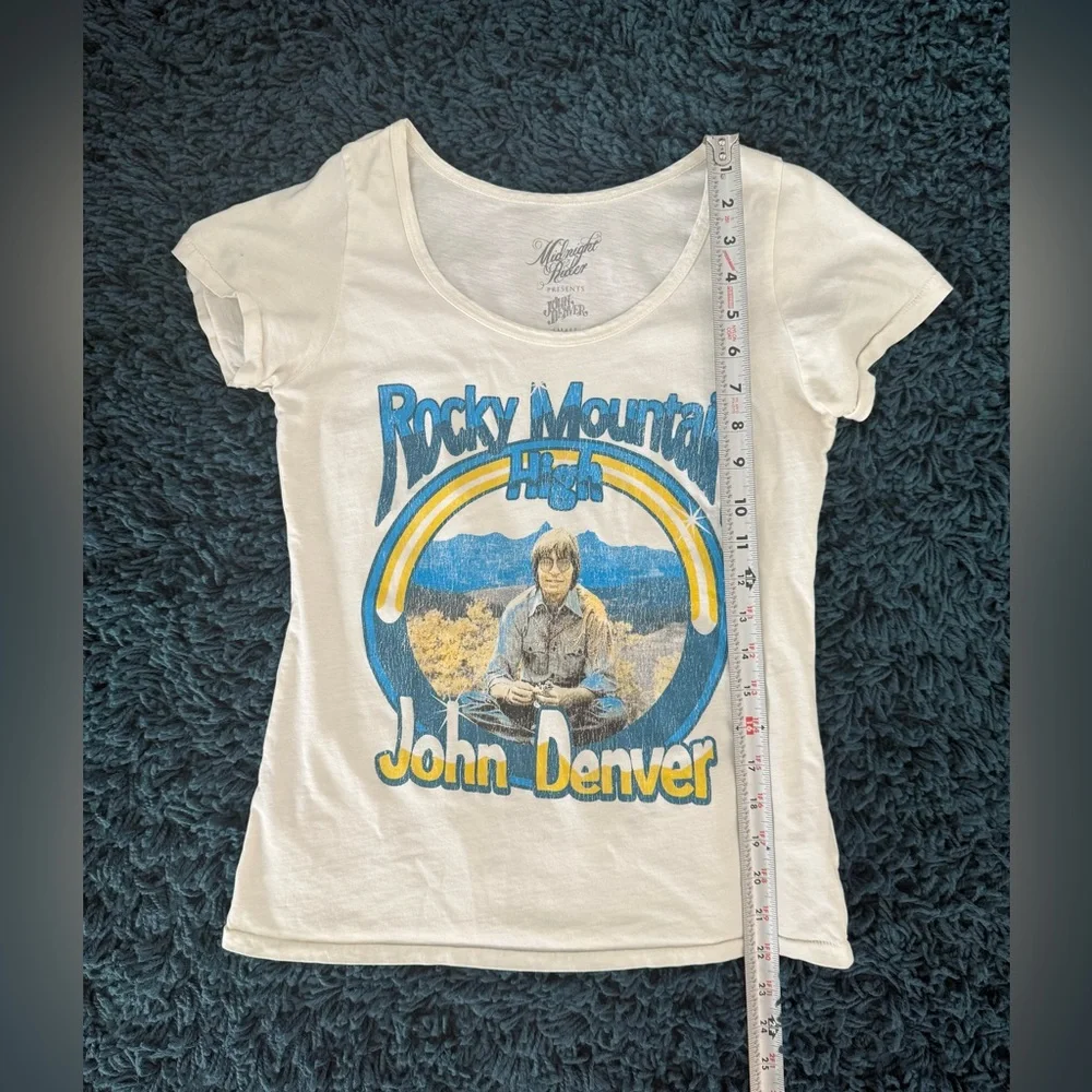 John Denver Rocky Mountain High Midnight Rider Band Graphic Shirt Size Small - Picture 4 of 11